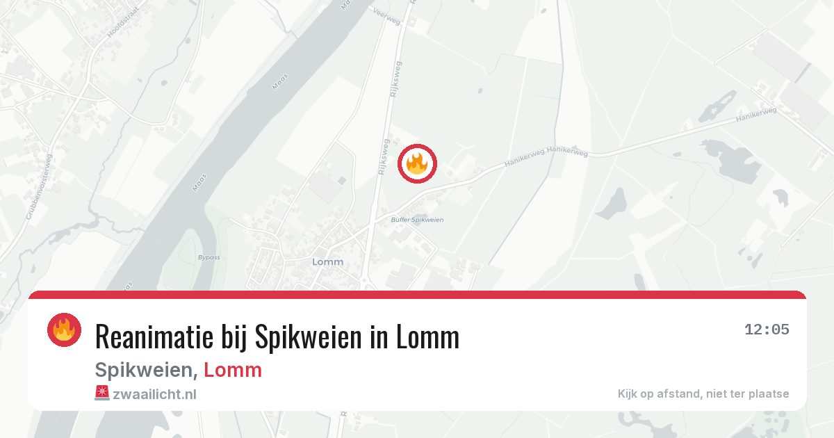 Reanimatie bij Spikweien in Lomm — 15 feb 2026