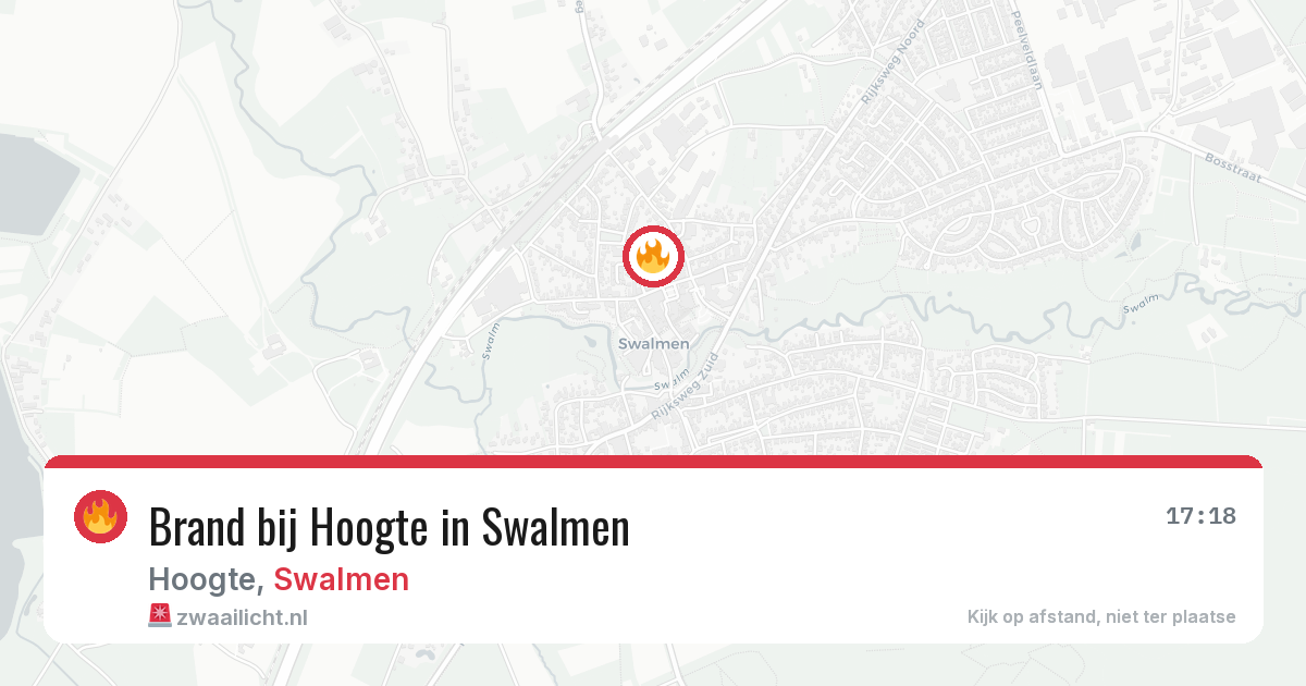 Brand bij Hoogte in Swalmen — 8 jun 2026