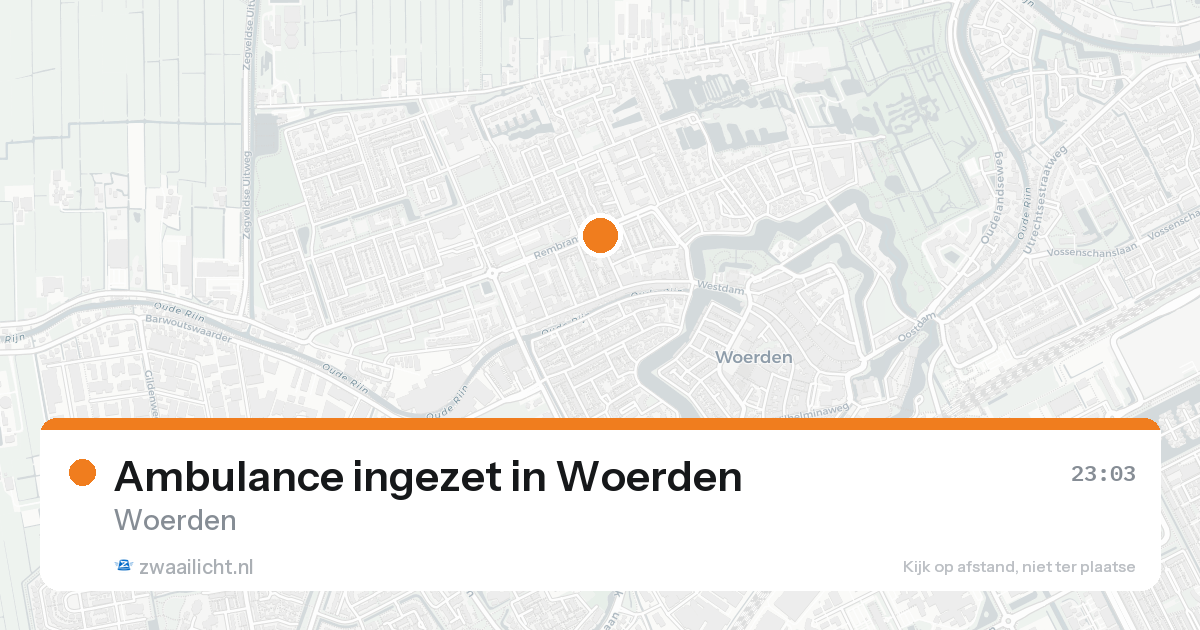 Ambulance ingezet in Woerden — 7 feb 2026