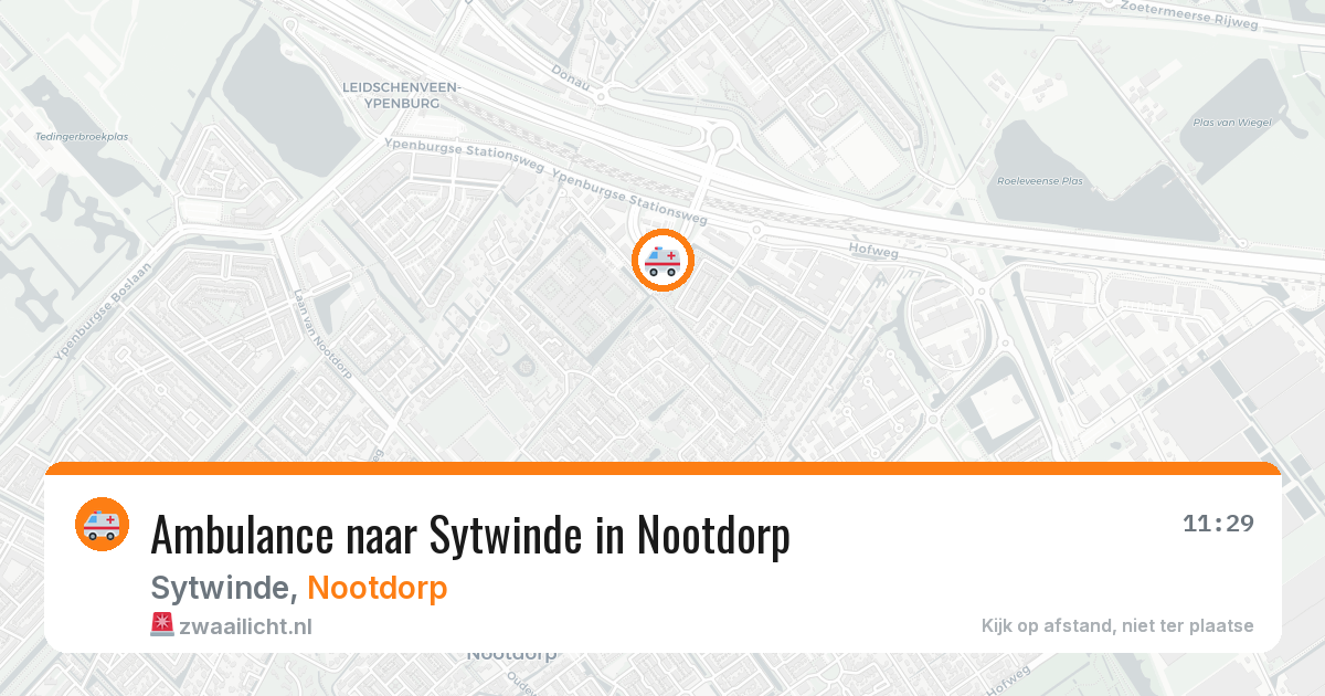 Ambulance naar Sytwinde in Nootdorp — 20 apr 2026