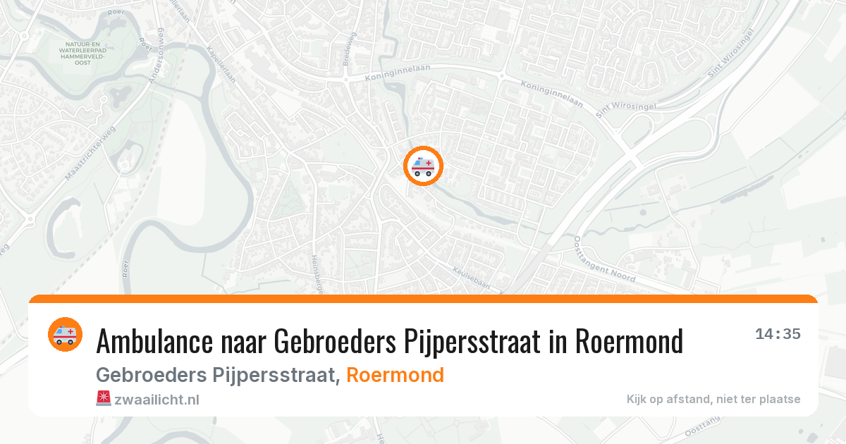 Ambulance naar Gebroeders Pijpersstraat in Roermond — 24 feb 2026