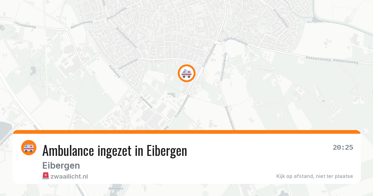 Ambulance ingezet in Eibergen — 10 aug 2026