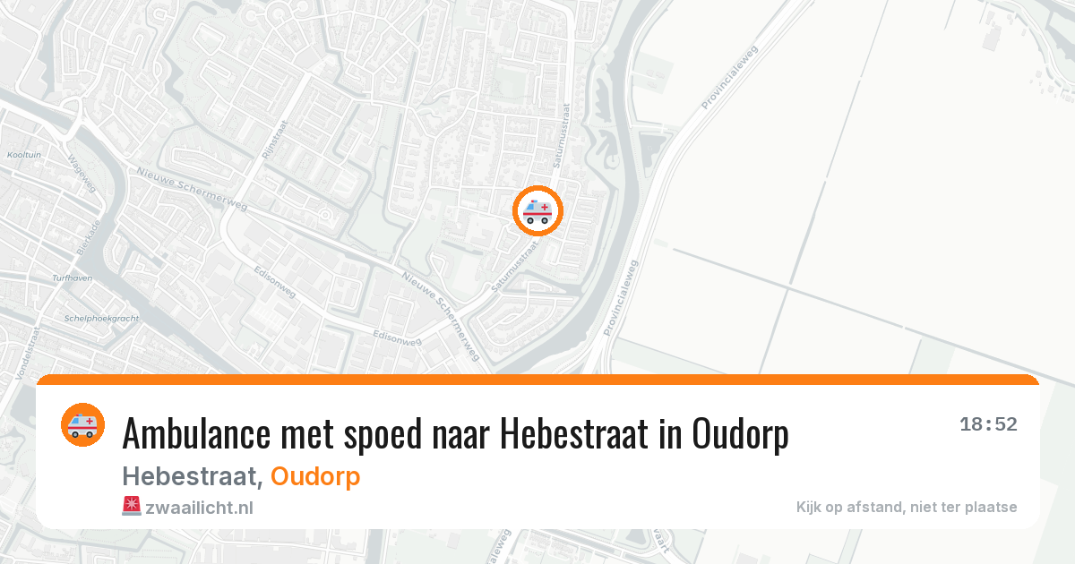 Ambulance met spoed naar Hebestraat in Oudorp — 2 mei 2026