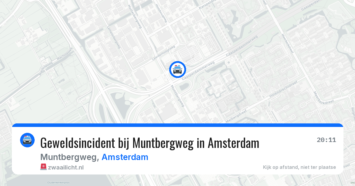 Geweldsincident bij Muntbergweg in Amsterdam — 23 apr 2026
