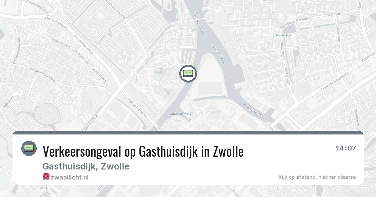 Verkeersongeval op Gasthuisdijk in Zwolle — 23 mei 2026