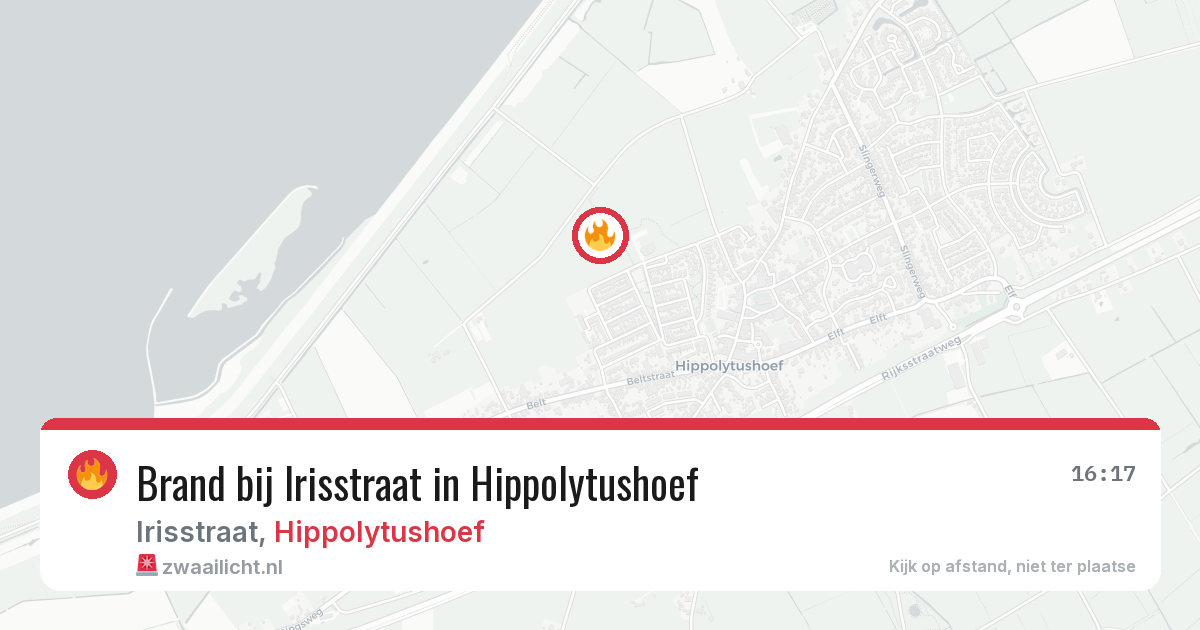 Brand bij Irisstraat in Hippolytushoef — 23 mei 2026