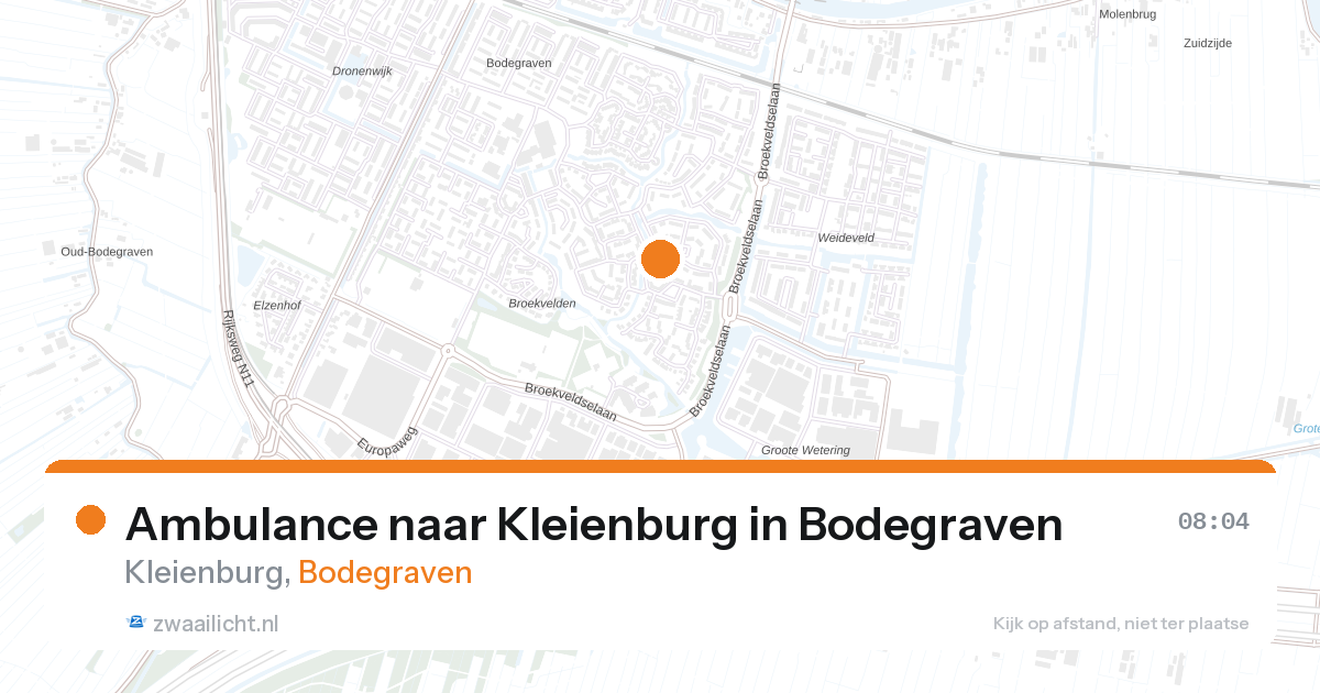 Ambulance naar Kleienburg in Bodegraven — 23 mrt 2026