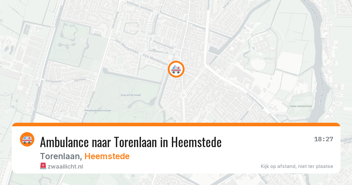 Ambulance naar Torenlaan in Heemstede — 17 mrt 2026