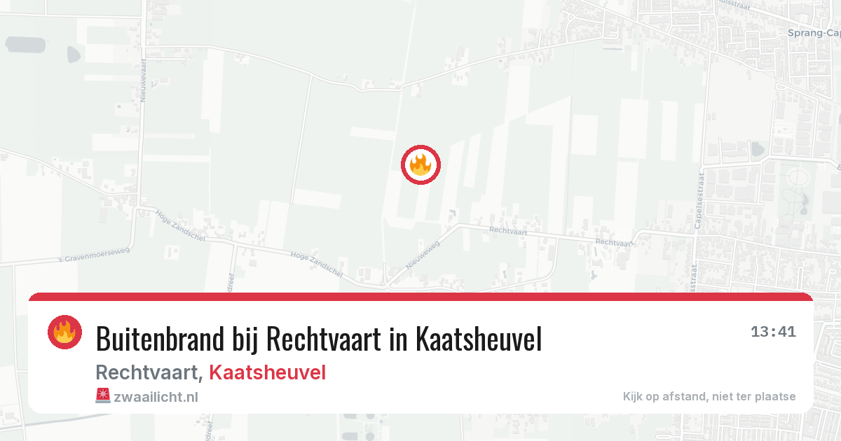 Buitenbrand bij Rechtvaart in Kaatsheuvel — 3 jul 2026