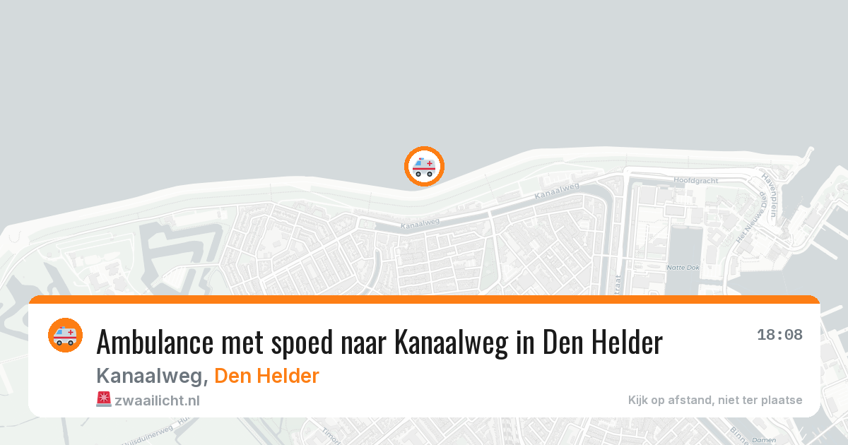 Ambulance met spoed naar Kanaalweg in Den Helder — 16 mrt 2026