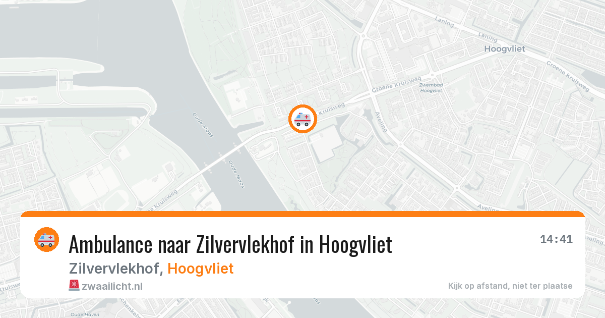 Ambulance naar Zilvervlekhof in Hoogvliet — 4 mei 2026