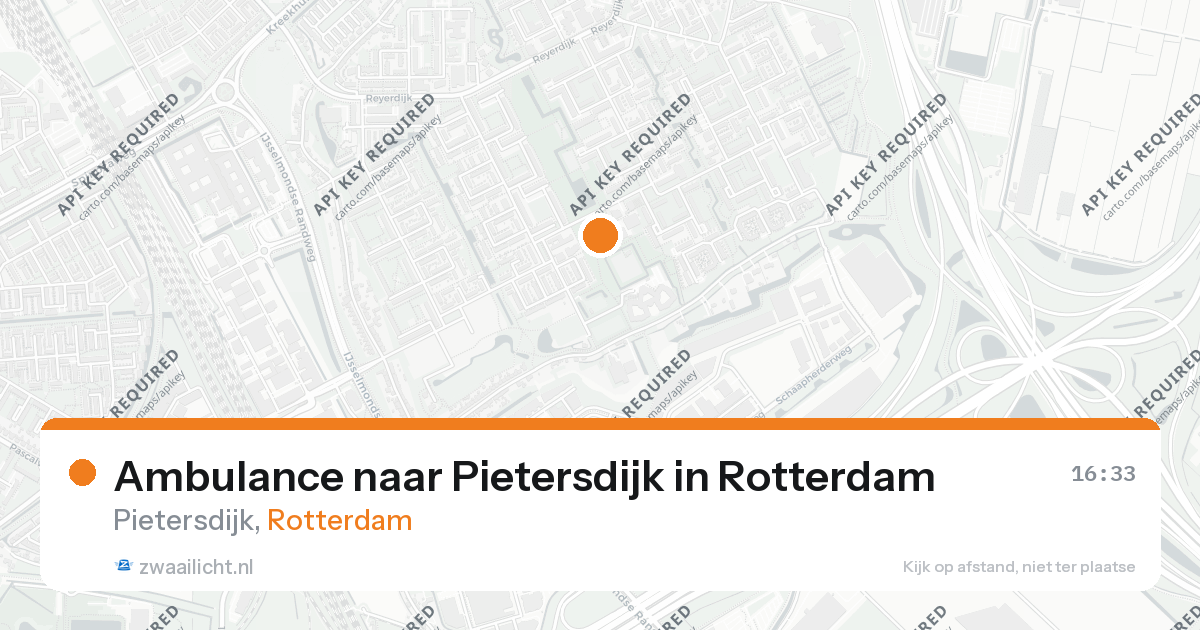 Ambulance naar Pietersdijk in Rotterdam — 26 aug 2026