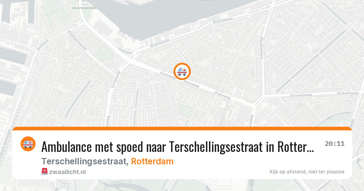 Ambulance met spoed naar Terschellingsestraat in Rotterdam — 26 jun 2026