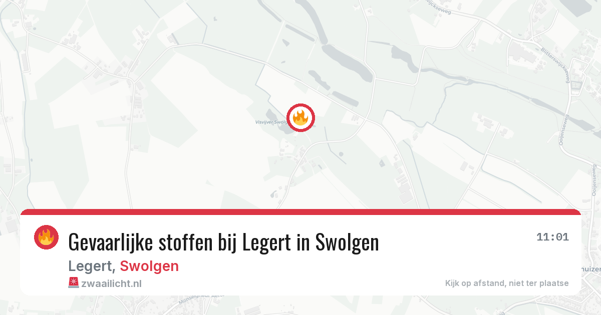 Gevaarlijke stoffen bij Legert in Swolgen — 18 mrt 2026