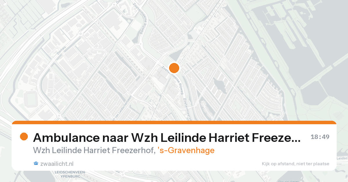 Ambulance naar Wzh Leilinde Harriet Freezerhof in 's-Gravenhage — 30 jan 2026