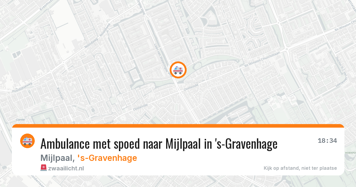 Ambulance met spoed naar Mijlpaal in 's-Gravenhage — 8 feb 2026