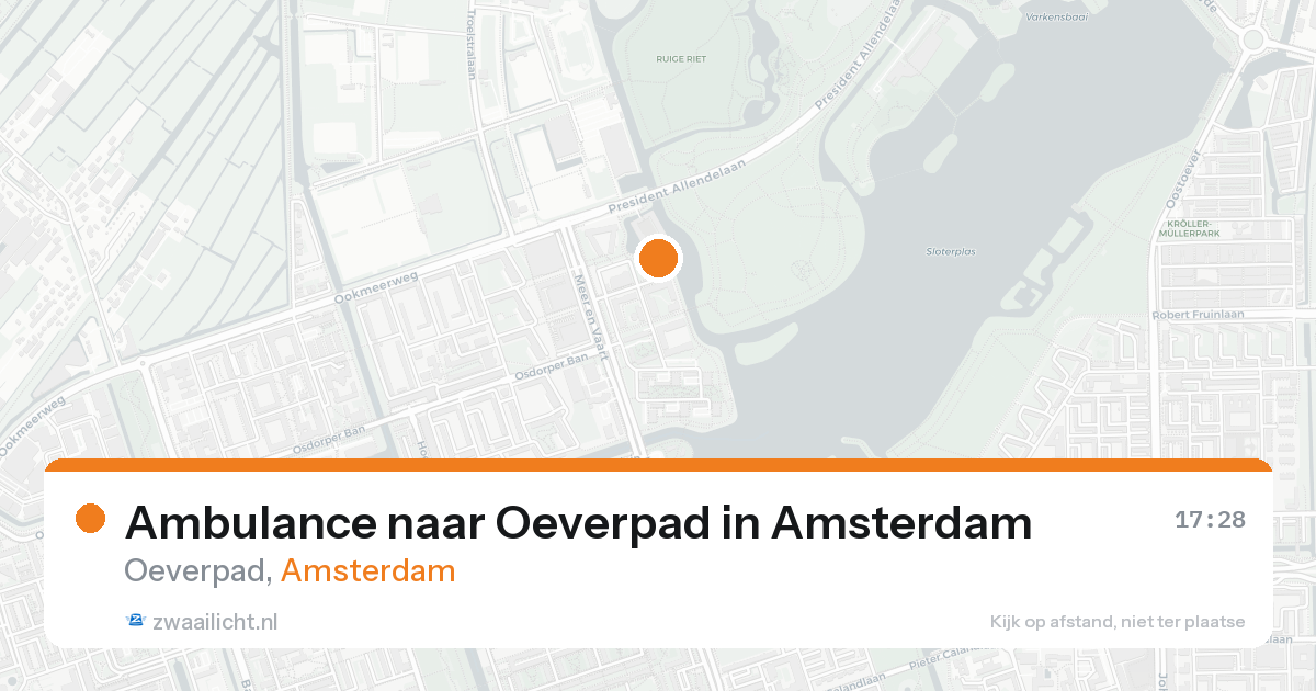 Ambulance naar Oeverpad in Amsterdam — 7 feb 2026