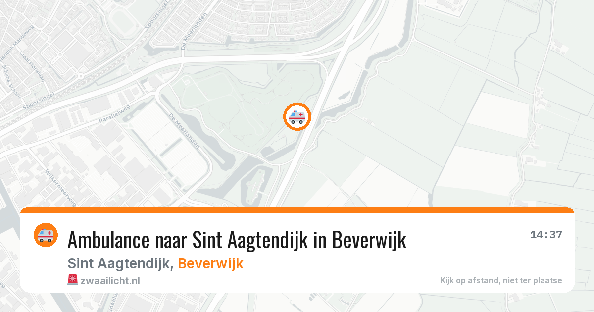 Ambulance naar Sint Aagtendijk in Beverwijk — 22 mrt 2026