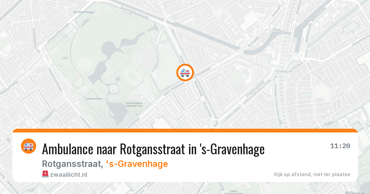 Ambulance naar Rotgansstraat in 's-Gravenhage — 18 jun 2026