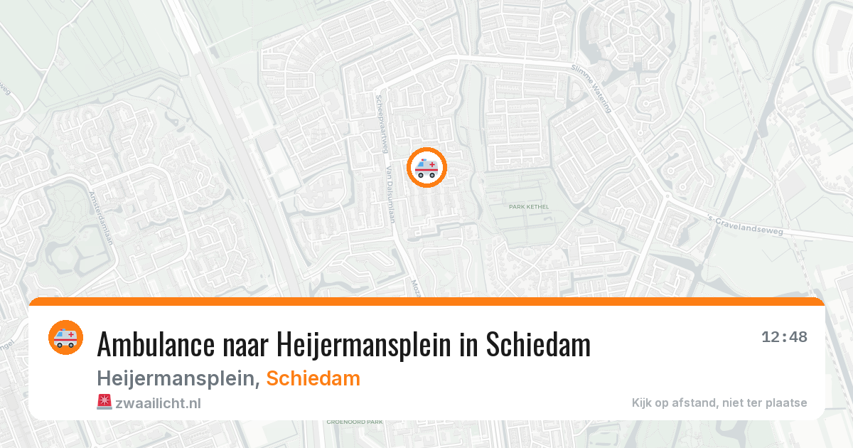 Ambulance naar Heijermansplein in Schiedam — 23 jun 2026