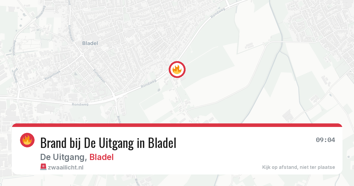 Brand bij De Uitgang in Bladel — 28 jun 2026