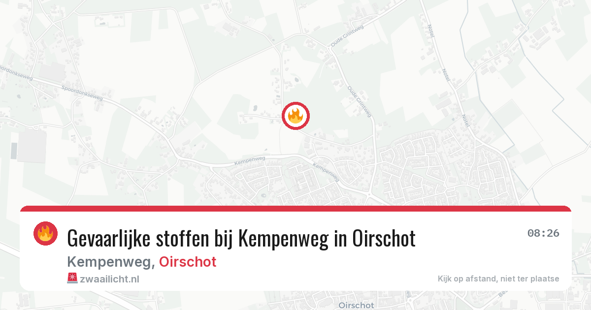 Gevaarlijke stoffen bij Kempenweg in Oirschot — 2 jun 2026