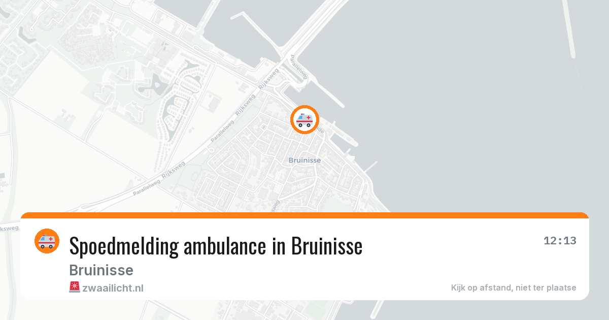 Spoedmelding ambulance in Bruinisse — 24 apr 2026