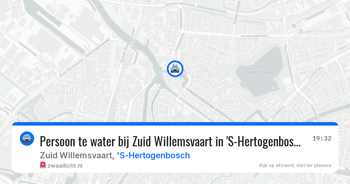 Persoon te water bij Zuid Willemsvaart in 'S-Hertogenbosch — 22 mei 2026