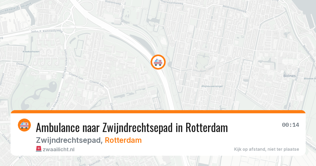 Ambulance naar Zwijndrechtsepad in Rotterdam — 23 mei 2026