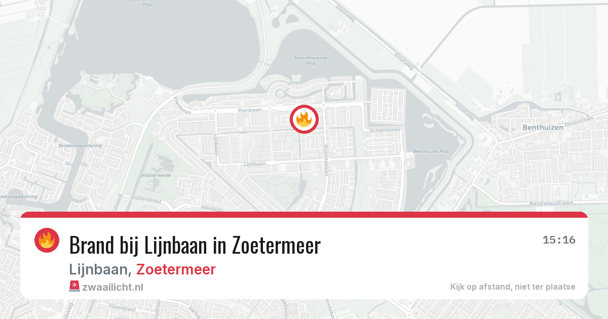 Brand bij Lijnbaan in Zoetermeer — 29 jan 2026