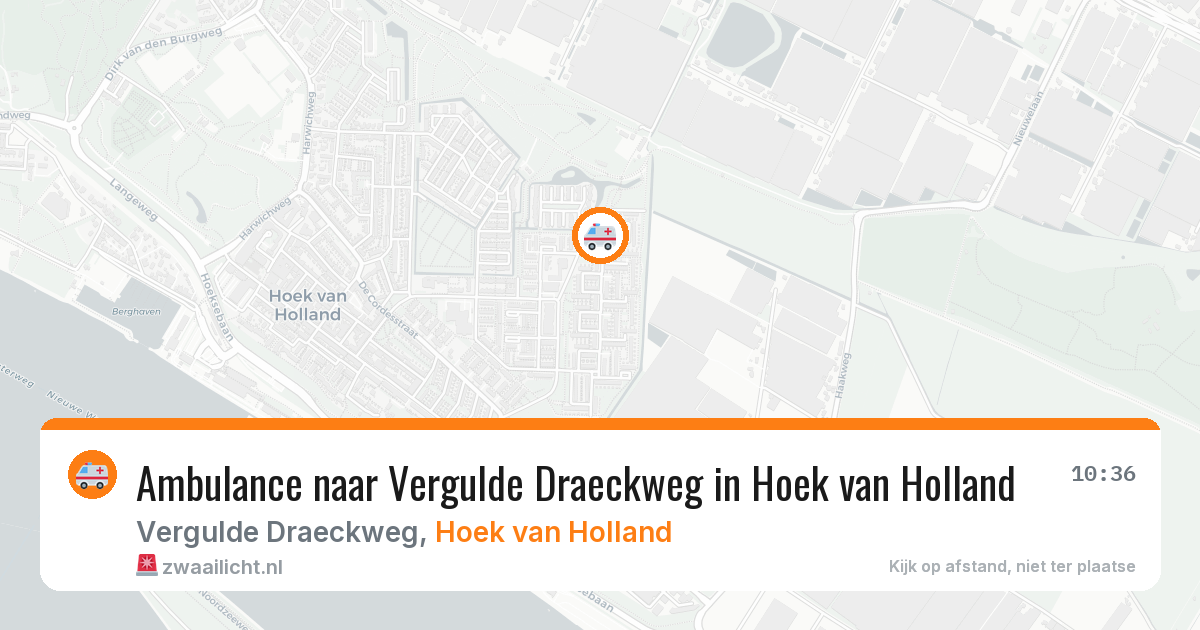 Ambulance naar Vergulde Draeckweg in Hoek van Holland — 29 apr 2026