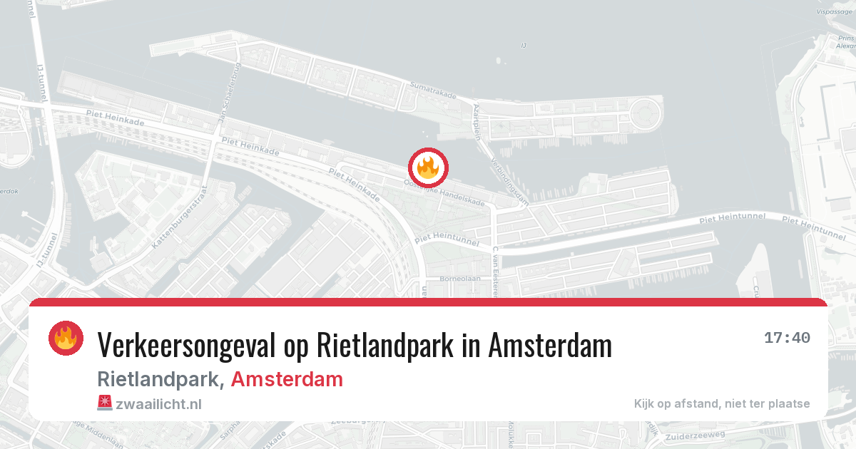 Verkeersongeval op Rietlandpark in Amsterdam — 2 jun 2026