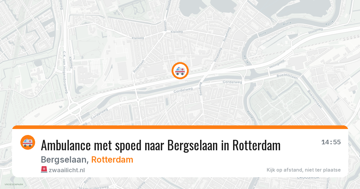 Ambulance met spoed naar Bergselaan in Rotterdam — 31 jul 2026