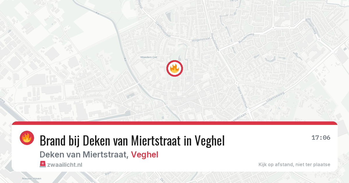 Brand bij Deken van Miertstraat in Veghel — 5 mei 2026