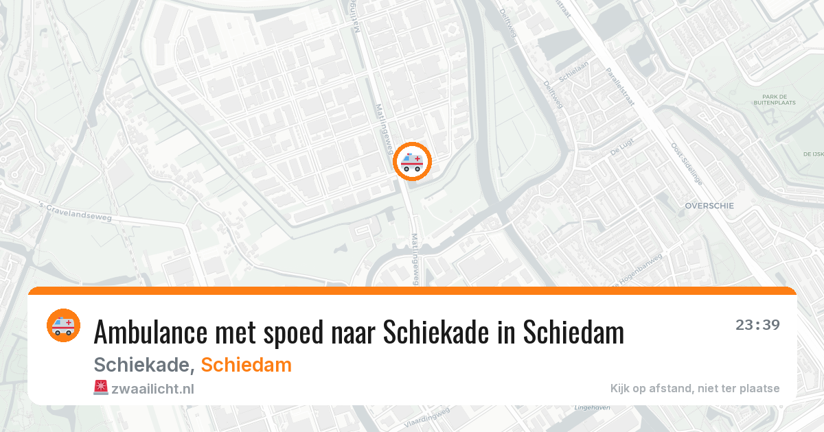 Ambulance met spoed naar Schiekade in Schiedam — 28 jul 2026