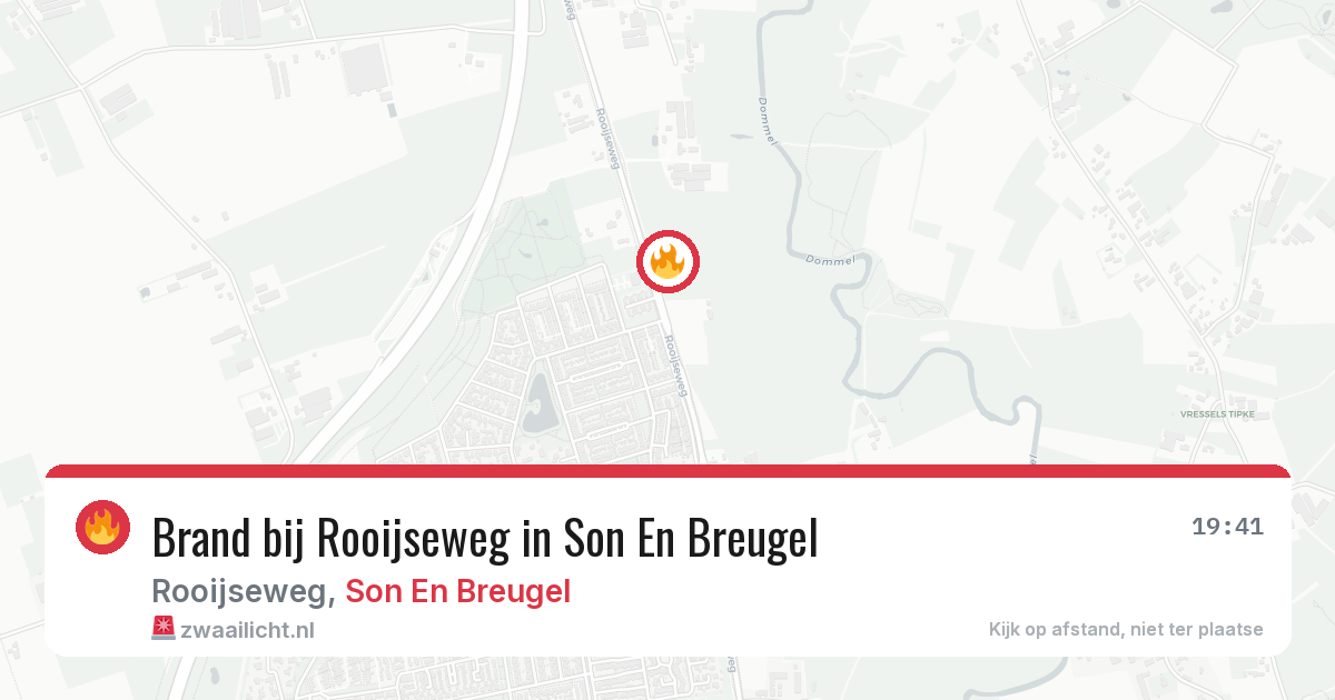 Brand bij Rooijseweg in Son En Breugel — 17 jun 2026