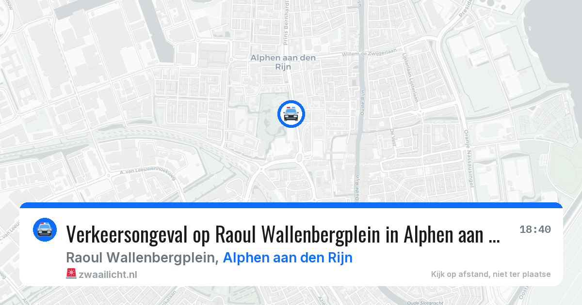 Verkeersongeval op Raoul Wallenbergplein in Alphen aan den Rijn — 16 jul 2026