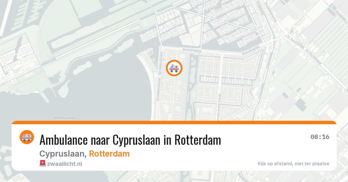 Ambulance naar Cypruslaan in Rotterdam — 25 jun 2026