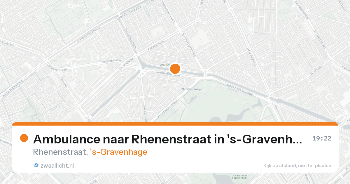 Ambulance naar Rhenenstraat in 's-Gravenhage — 6 mei 2026