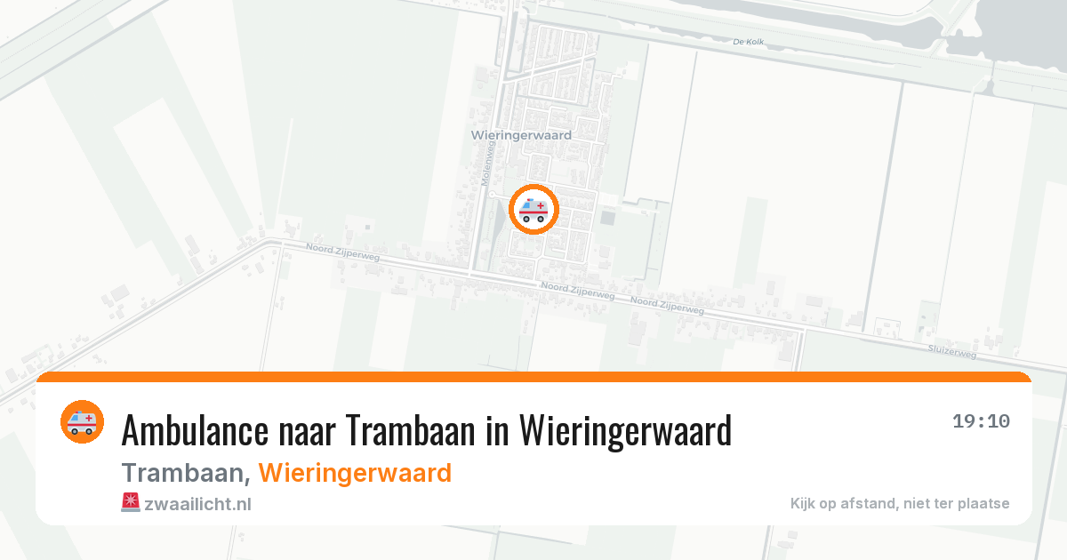 Ambulance naar Trambaan in Wieringerwaard — 17 jun 2026