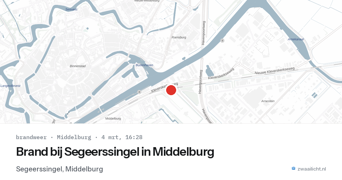 Brand bij Segeerssingel in Middelburg — 4 mrt 2026