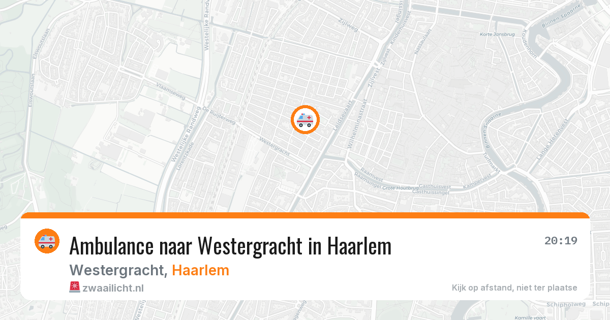 Ambulance naar Westergracht in Haarlem — 8 feb 2026