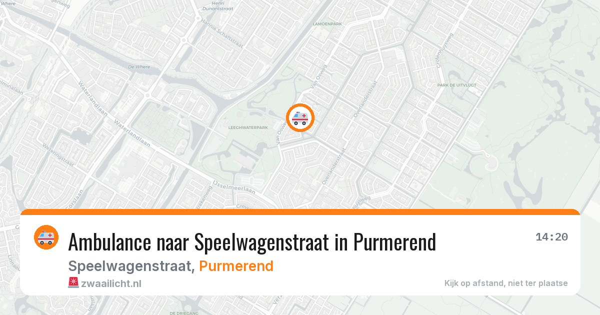 Ambulance naar Speelwagenstraat in Purmerend — 24 jun 2026