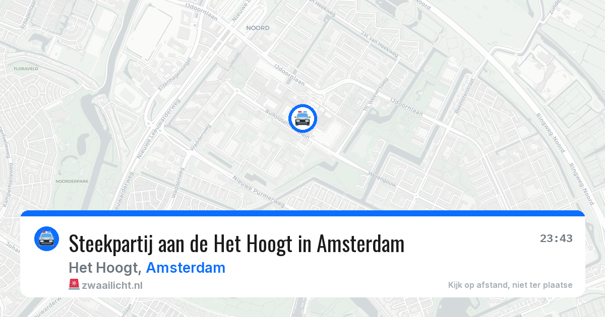 Steekpartij aan de Het Hoogt in Amsterdam — 6 jul 2026