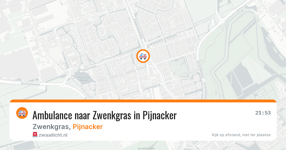 Ambulance naar Zwenkgras in Pijnacker — 4 jun 2026