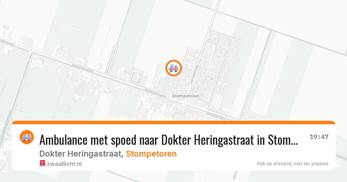 Ambulance met spoed naar Dokter Heringastraat in Stompetoren — 10 apr 2026