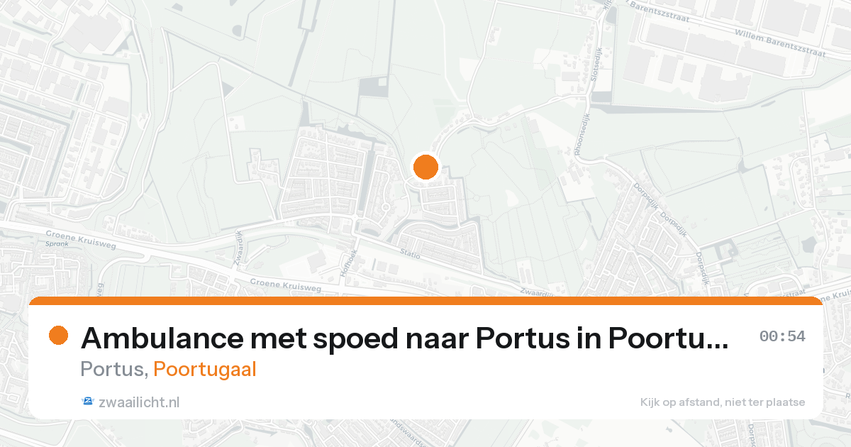 Ambulance met spoed naar Portus in Poortugaal — 30 mei 2026