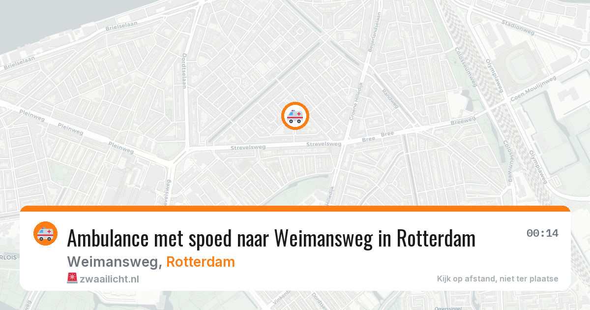 Ambulance met spoed naar Weimansweg in Rotterdam — 5 jul 2026