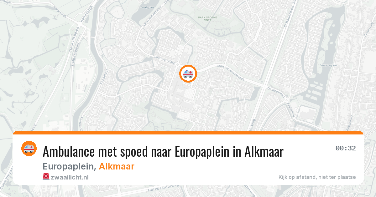 Ambulance met spoed naar Europaplein in Alkmaar — 23 mei 2026