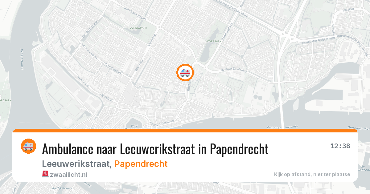 Ambulance naar Leeuwerikstraat in Papendrecht — 17 mei 2026